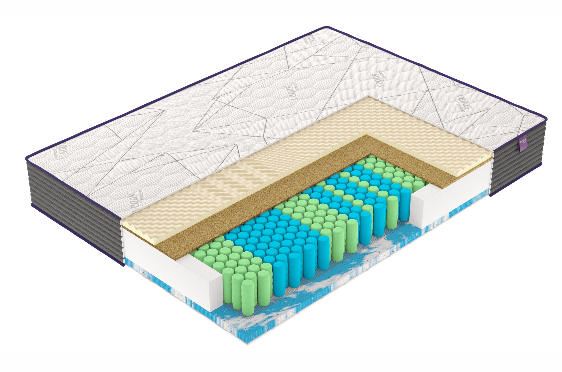 Матрас M1. Официальный сайт Vegas (Россия). Детальное изображение Матрас M1. Vegas (Россия). Цена и размеры.